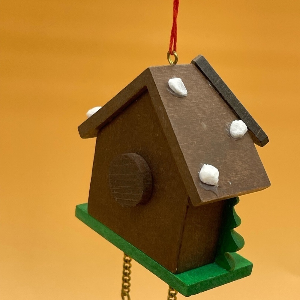 Vintage Christmas Cuckoo Clock Mushroom Ornament - Picture 11 of 12